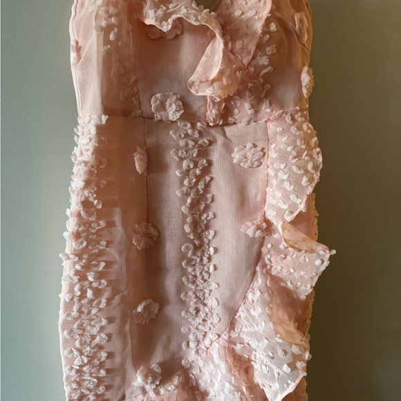 Boohoo Premium Texture Ruffle Wrap Maxi Dress - Picture 4 of 8